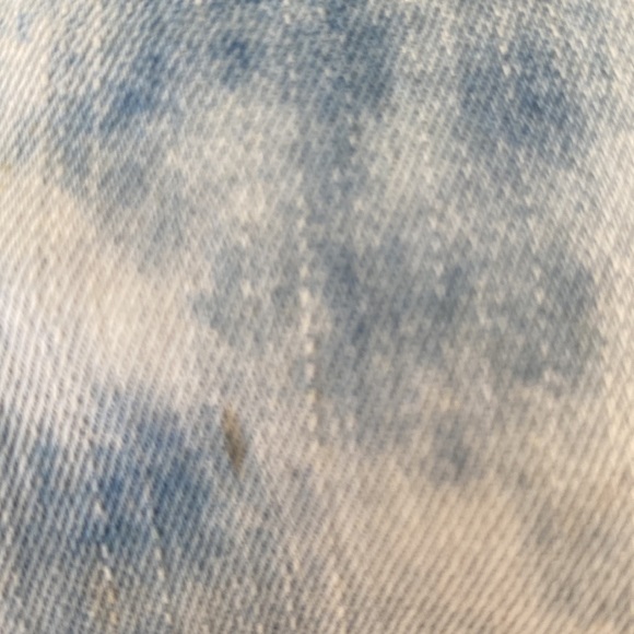 Fantastic retro acid wash or tie dye look guess short sleeve jean jacket size L - Picture 16 of 16